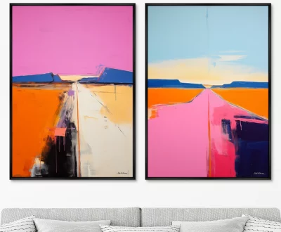 Набор из двух постеров на холсте Landscape Collection 75X105 / 75X105 CM 8