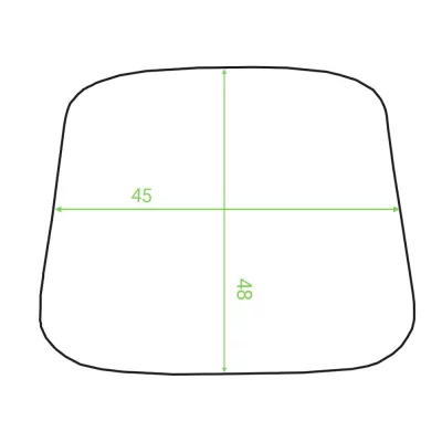 Подушка для стула Монако бежево-коричневая ткань 48X45X3 CM 7