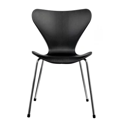 Комплект из 2-х стульев Seven Style чёрный с хромированными ножками 48X53X80 CM 4
