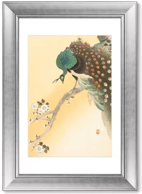Диптих Peacocks on tree branch 51X71 / 51X71 CM 3