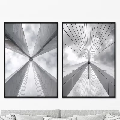 Набор из двух постеров на холсте Monumental Arches 75X105 / 75X105 CM 8