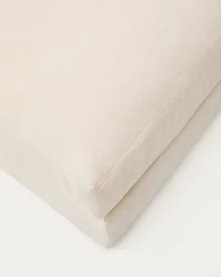 Пуф Alea из экрю шенилла со съемным чехлом 90X90X46 CM 5