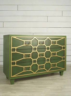 Зеленый комод Emerald 111X43X78 CM 6