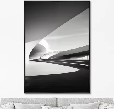 Репродукция на холсте Architecture Сurves of large arches 75X105 CM 6
