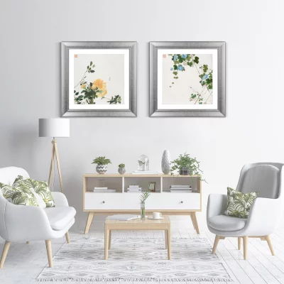 Диптих Insects and Flowers 61X61 / 61X61 CM 5
