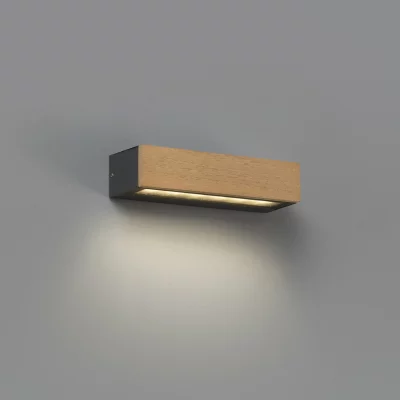 Уличный настенный светильник Lako LED 8W 3000K дерево 7