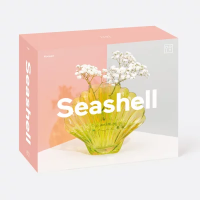 Ваза для цветов seashell, 18,5 см, зеленая 6
