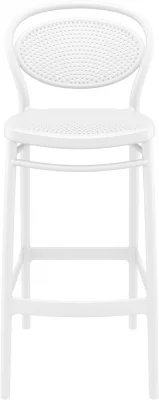 Пластиковый барный стул Marcel Bar 45X52X106 CM белый 4