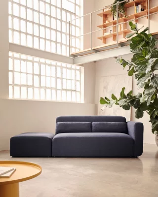 Двухместный модульный диван Neom с модулем спинки, синий 244X89X78 CM 3