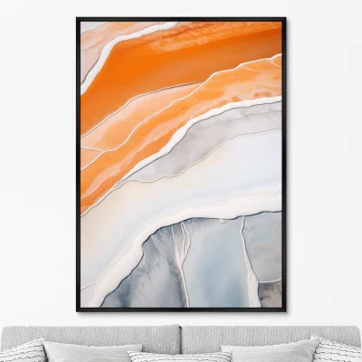 Постер на холсте Salt lakes 75X105 CM 6