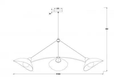 Люстра Nexus 885X885X800 CM 9