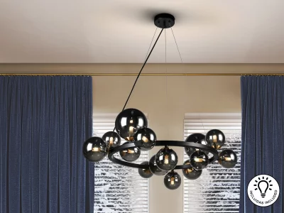 Люстра Astros 14L черная 82X82X30 CM 4