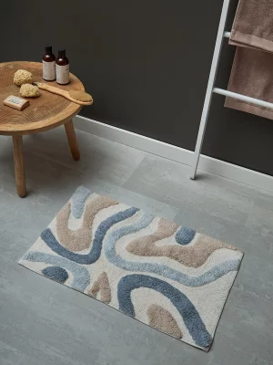 Коврик для ванной flow серо-синего цвета из коллекции ethnic, 50x80 см 3