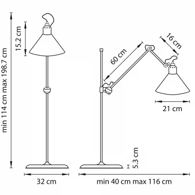 Торшер Loft 32X40X114 CM 8