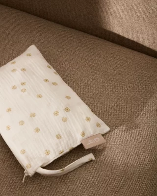 Косметичка из 100% хлопка с принтом солнца Olna 25X19X1 CM 3