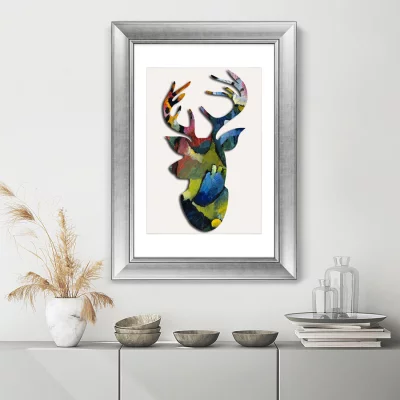 Постер Deer Blue Rider 51X71 CM 3
