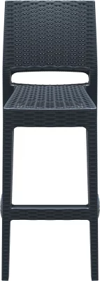 Стул пластиковый барный Jamaica 40X51X108 CM серый 4