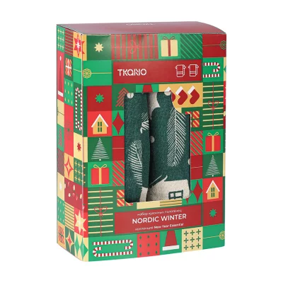 Набор кухонных полотенец nordic winter из коллекции new year essential, 50х70 см 5