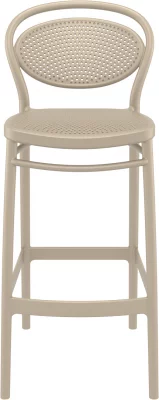 Пластиковый барный стул Marcel Bar 45X52X106 CM бежевый 4