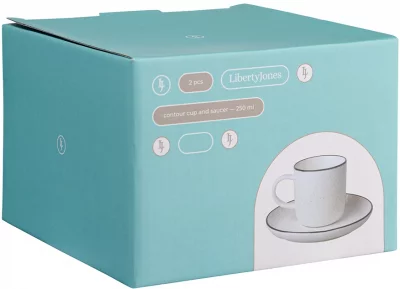 Набор из двух чайных пар Contour 250 ml 10