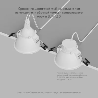 Встраиваемый точечный светильник Karup 9X9X5 CM 5