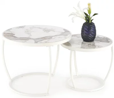 Комплект из двух столиков Ines 62X62X50 / 47X47X43 CM 8