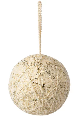Набор из трёх ёлочных украшений White Elegance Ø10 CM 4