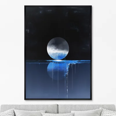 Постер на холсте Lunar reflection 75X105 CM 6