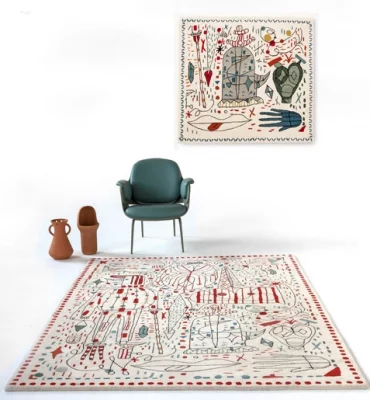 Ковёр из новозеландской шерсти Hayon x Nani 120X130 CM 4