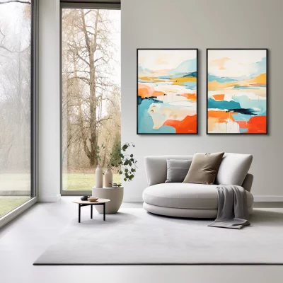 Набор из двух постеров на холсте Foothills 75X105 / 75X105 CM 4