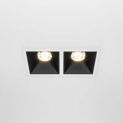 Встраиваемый светильник Альфа LED белый прямоугольный 9