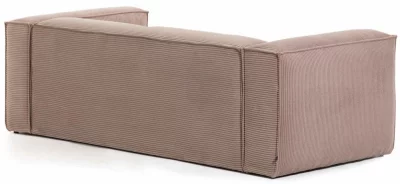 Трёхместный диван Blok 240X100X69 CM розового цвета 3