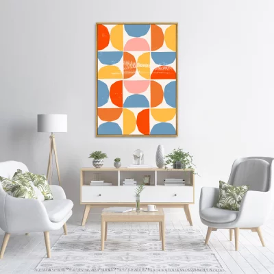 Постер на холсте Color vibes 75X105 CM 3