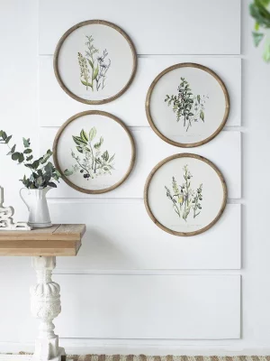 Комплект из четырёх панно Flora Ø50 CM 23