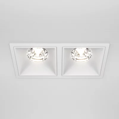 Встраиваемый светильник Alfa LED белый квадратный 9