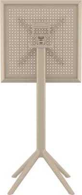 Стол пластиковый барный Sky Folding Bar 60X60X108 CM бежевый 3