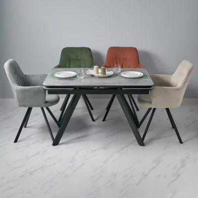 Комплект из 2 стульев Grant терракотовый шенилл на поворотном механизме 120X61X92 CM 13