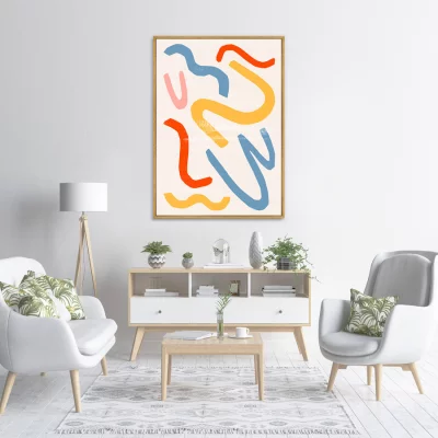 Постер на холсте Color vibes 75X105 CM 3