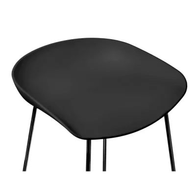 Стул полубарный Neo чёрный с чёрными ножками 43X43X73 CM 6