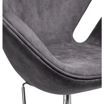 Кресло SWAN STYLE CHAIR тёмно-серый, искусственная замша 61X70X80-95.5 CM 6