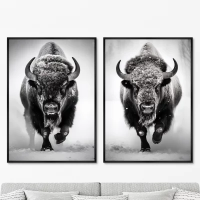 Набор из двух постеров на холсте Big Boys 75X105 / 75X105 CM 8