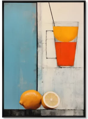 Набор из двух постеров на холсте Coctel de citricos 75X105 / 75X105 CM 3