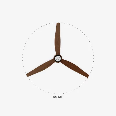 Потолочный вентилятор с освещением Just Fan M орех 128X42.4 CM 4