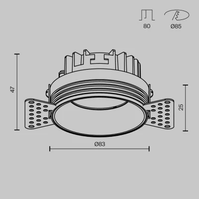 Встраиваемый светильник Окно 8W 8.3X4.7 CM 5