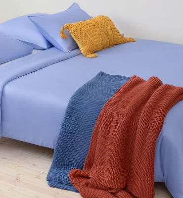 Набор наволочек из сатина Essential 70X70 / 70X70 CM сиреневого цвета 3
