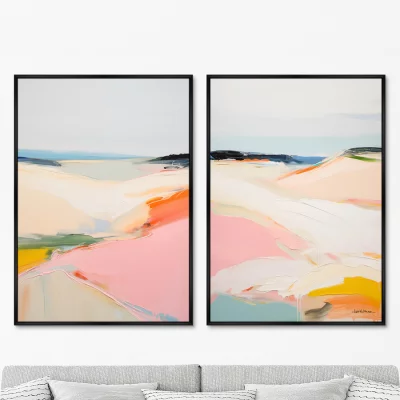 Набор из двух постеров на холсте Coastal Beaches 75X105 / 75X105 CM 8