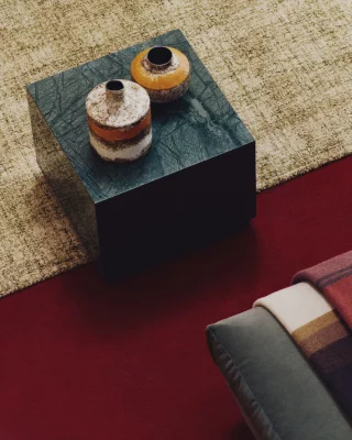 Приставной столик Sorein из зелёного мрамора 50X50X40 CM 3