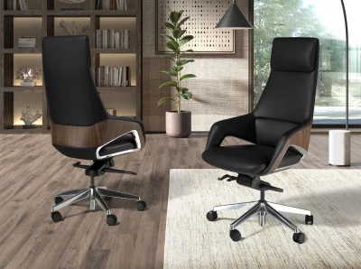 Офисное поворотное кресло из экокожи Ramiro 67X69X121 CM 6
