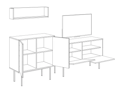 Композиция Boho 1 208X40X90.5 CM 8
