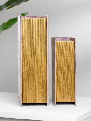 Набор из двух шкатулок в виде книг Nessa 19X8X27 / 14X6X20 CM 5